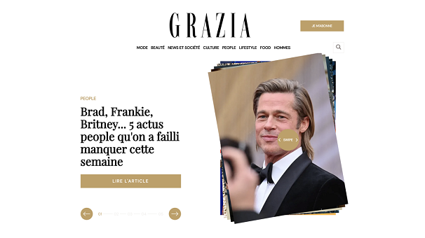 Reworld Media met en ligne un nouveau site pour Grazia