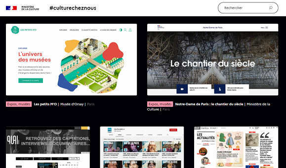 Le ministère de la Culture étoffe son site #culturecheznous