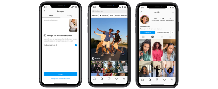 Instagram déploie Reels, son service concurrent de TikTok en France