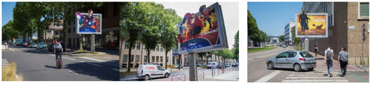 JCDecaux fait sortir les héros Disney du cadre