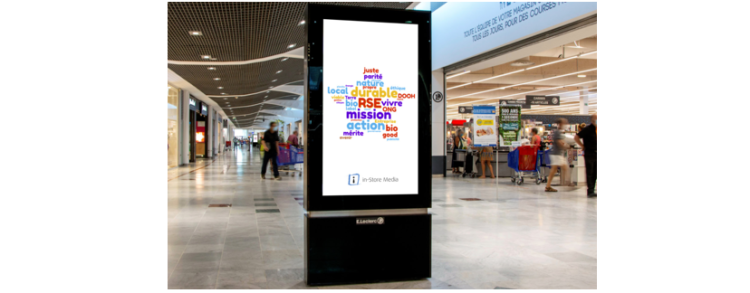 In-Store Media abonde de 100% la diffusion des campagnes RSE sur son parc DOOH