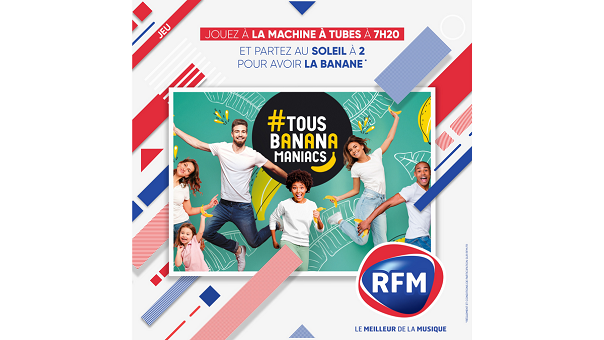 L’Association Interprofessionnelle de la Banane s’associe aux animateurs de RFM à l’antenne et sur le social