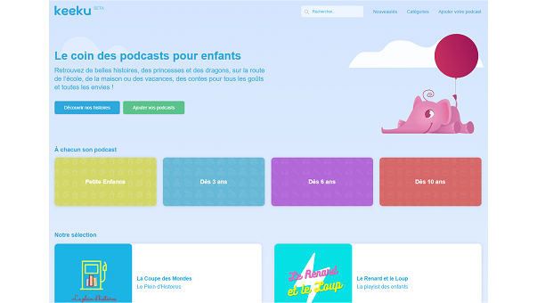 Lancement de Keeku, une plateforme de podcasts dédiée aux enfants