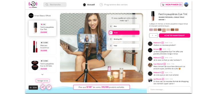 Redpill média lance une plateforme de live e-commerce clef-en-main avec sa marque Quidol