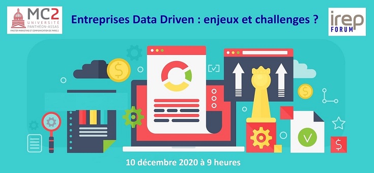 L’Irep Forum Data Driven en partenariat avec l’Université Paris 2  aura lieu le 10 décembre