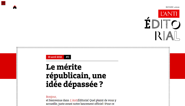 Bayard lance L’AntiEditorial, nouveau média en ligne gratuit dédié aux idées sans parti-pris