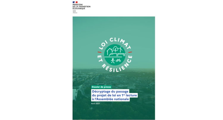 Loi climat et résilience : synthèse des articles après la 1ère lecture