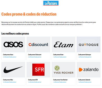 Le Parisien lance Le Parisien Codes Promo