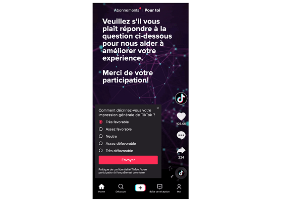 TikTok déploie un outil de recueil d’efficacité des campagnes conçu avec ses codes