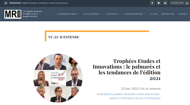 Trophées Etudes et Innovations : les tendances vues par MRNews