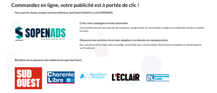 Le groupe Sud Ouest lance une plateforme d’achat média en self service