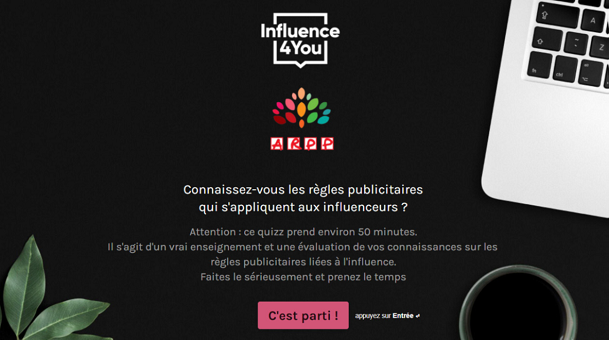 Influence4You et l’ARPP mettent à disposition un quiz de formation sur l’influence marketing