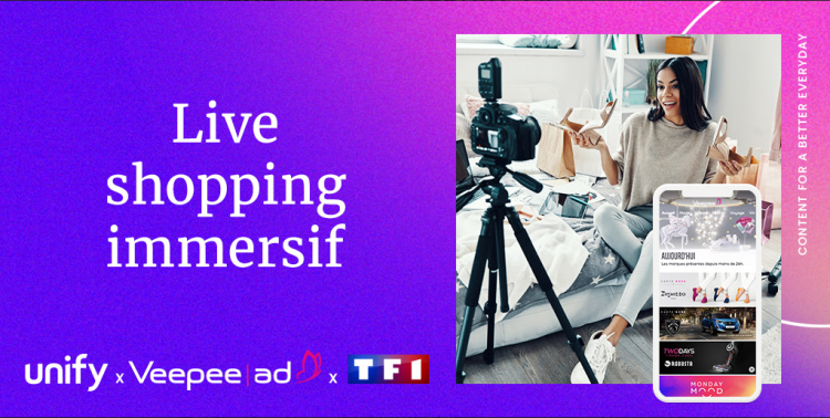 Veepee, Unify et TF1 Pub lancent une offre commune autour du live shopping