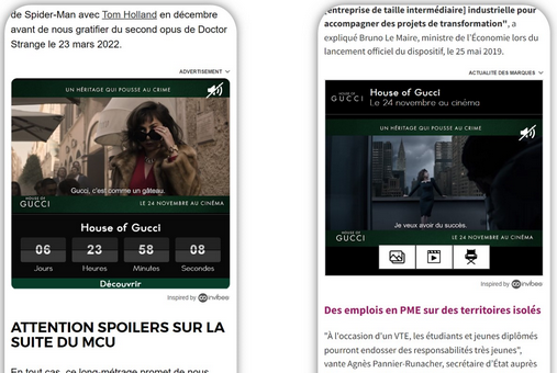 Invibes déploie un format in-feed dédié au secteur du cinéma