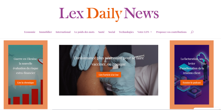 Lancement de Lex Daily News, média en ligne qui décrit l’actualité sous l’angle du droit