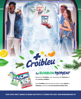 BIG Success accompagne les bonbons Croibleu en presse et digital