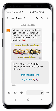 Universal et KR Wavemaker utilisent les SMS enrichis d’Orange Advertising pour Les Minions 2