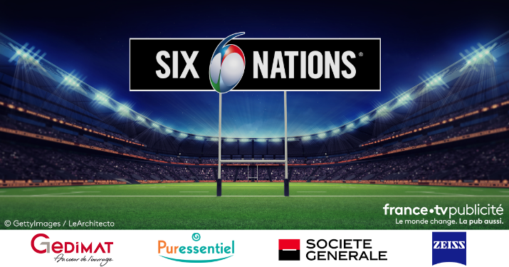 4 parrains pour le tournoi des Six Nations 2022 avec FranceTV Publicité