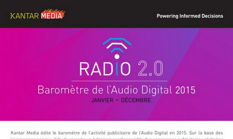 Infographie : +52% pour l’activité publicitaire de l’Audio Digital 2015