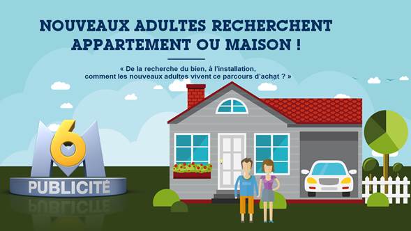 M6 Publicité déploie une étude et des cibles autour des 25-34 et de l’immobilier