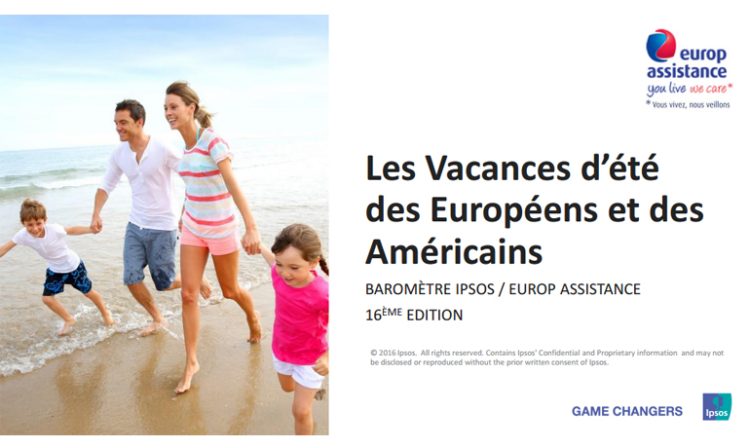 Baisse de -7pts des intentions de départ en vacances des Européens cet été