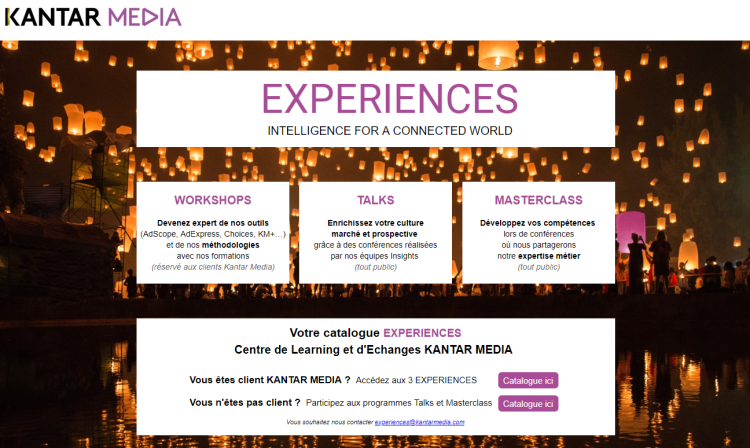 Kantar Media accélère dans la formation et les conférences avec son centre d’expertise «Expériences»