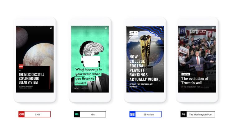 Google lance son format stories via AMP