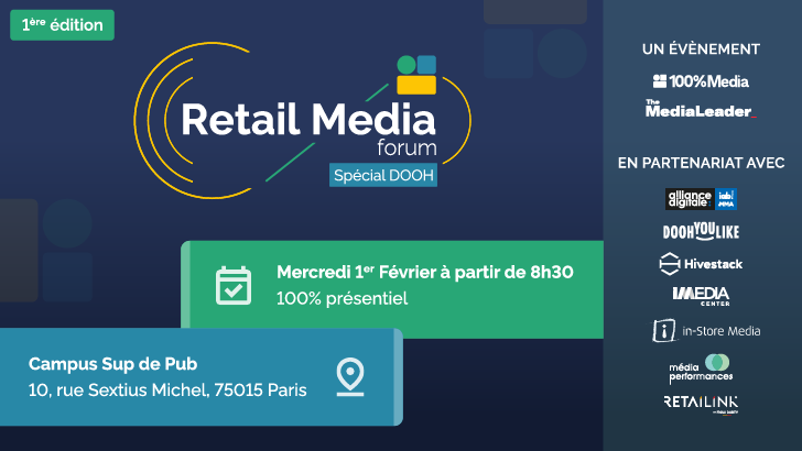 Retail Media forum, spécial DOOH : rendez-vous le 1er février !