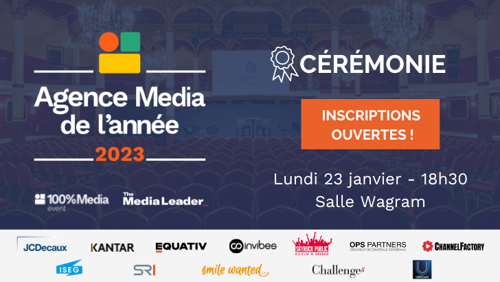 Prix Agence Média de l’année : assistez à la cérémonie le 23 janvier !